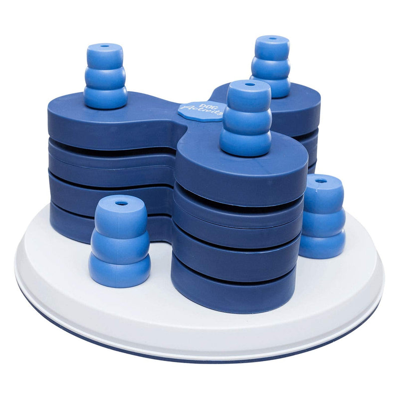 Trixie Dog Activity Flower Tower Strategy Game, Ø 30 x 13 cm, 1125 kg, white/blue - PawsPlanet Australia