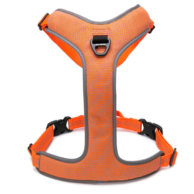 WINHYEPET True Love Dog Harness Reflective for Small Medium Large Dogs,Pet Vest Quick Fit Release Adjustbale for Running Walking Padded Soft Mesh Dogs Easy Control Pets TLH6071(Orange,XL) XL Orange - PawsPlanet Australia