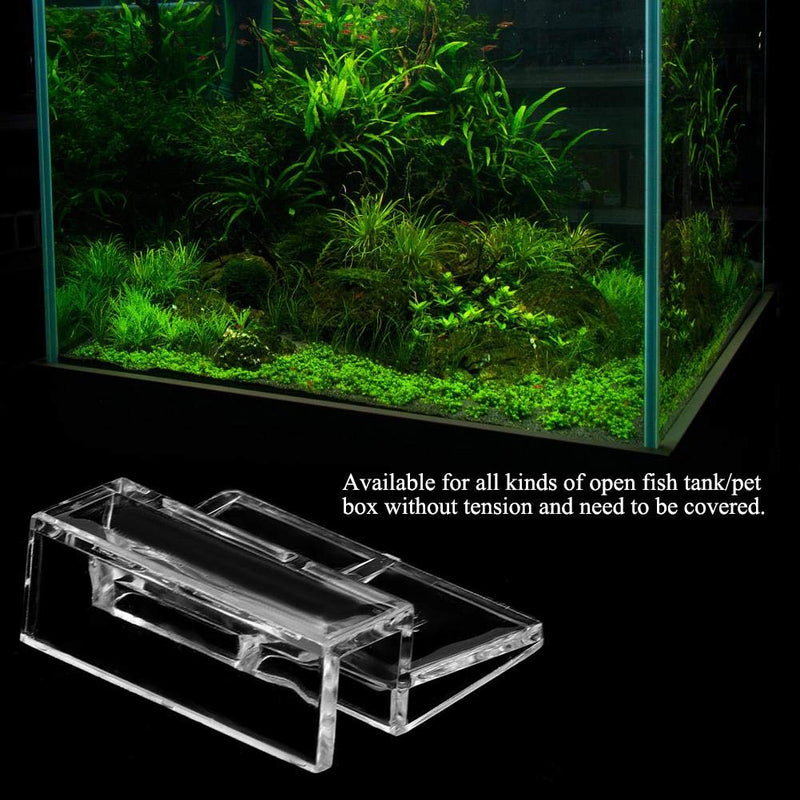 20Pcs Aquarium Glass Cover Clip Acrylic Universal Lid Clips for Rimless Aquariums Clear Color Acrylic Aquarium Glass Cover Holder(5mm) 5mm - PawsPlanet Australia