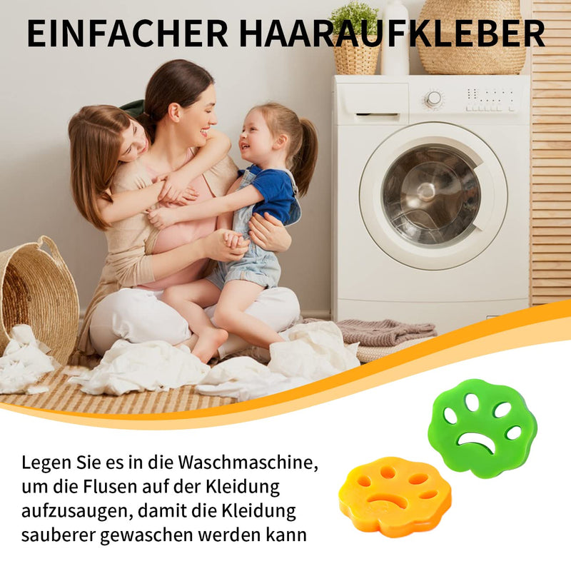 NANQUAN Pet Hair Remover Washing Machine, 4 Pack Laundry Hair Catcher Washing Machine, Cat Hair Remover Washing Machine, Pet Hair Lint Paw for Dog Hair, Cat Fur and All Pets 4 Pack - PawsPlanet Australia