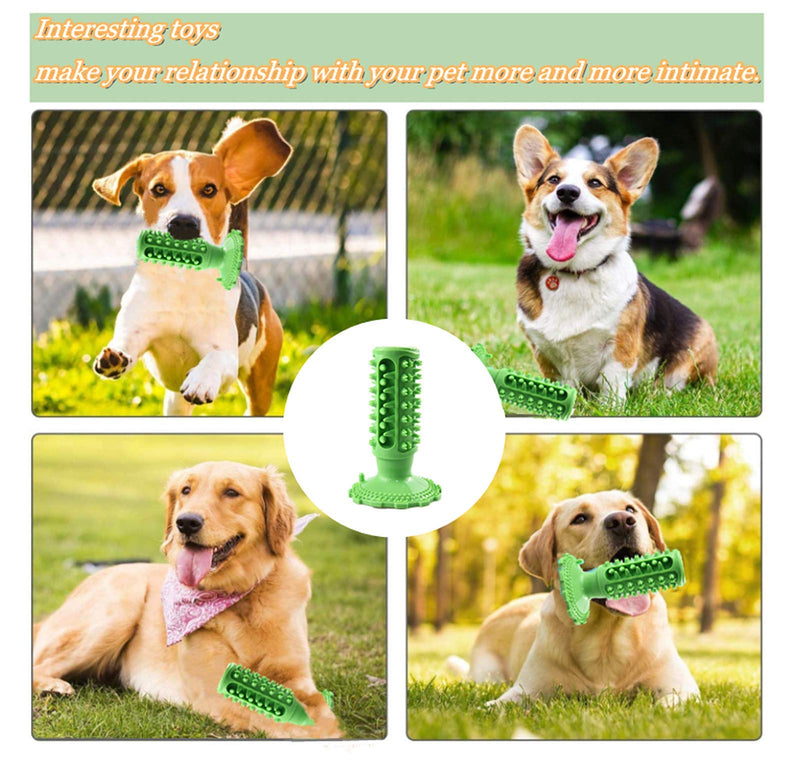 Dog Toys for Medium Dogs Indestructible Dog Chew Toys Dog Teeth Cleaning Toys with Suction Cup Squeaky Dog Toys Suitable for Medium and Large Dogs Interactive Toys for Dogs Green - PawsPlanet Australia