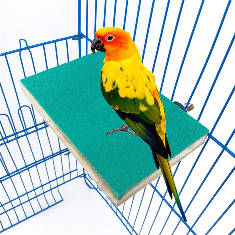 DEDC Bird Perch Stand Toy, 100% Natural Wood Parrot Perch Stand Platform Paw Grinding Stick, Cage Accessories Exercise Toys Budgies Parakeet Cockatiel Conure Hamster Gerbil Rat Mouse - PawsPlanet Australia