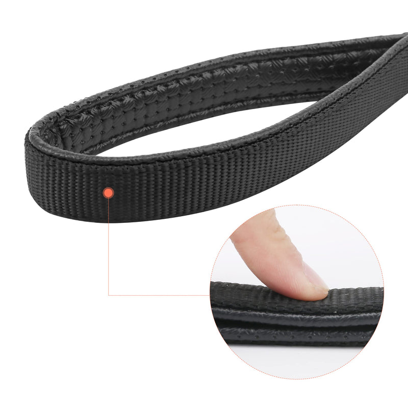 Jumpress Heavy Duty Chain Dog Leash for Medium Large Dogs, Chew Proof Metal Dog Lead with Soft Padded Handle, Classic Black 4FT Dog Leash 3.0mm * 4 foot - PawsPlanet Australia