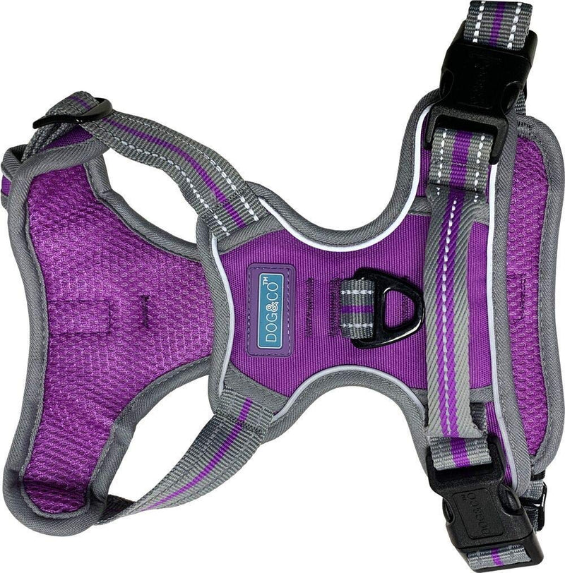 Dog & Co Sports Harness, Padded and Reflective, Purple Large - PawsPlanet Australia