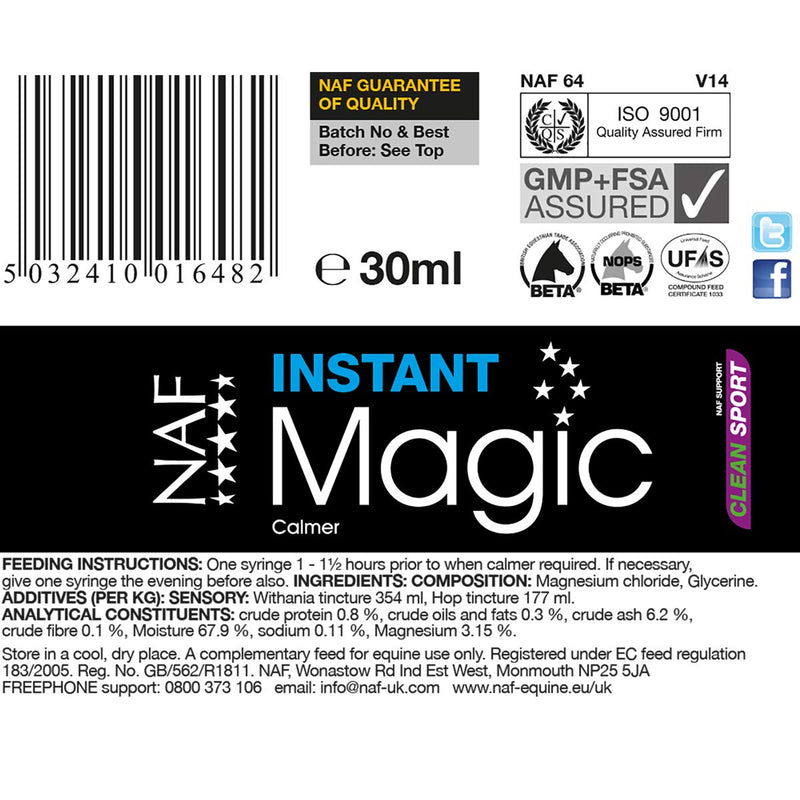 NAF 5 Star Instant Magic Calming Supplement 30 ml (Pack of 3) - PawsPlanet Australia