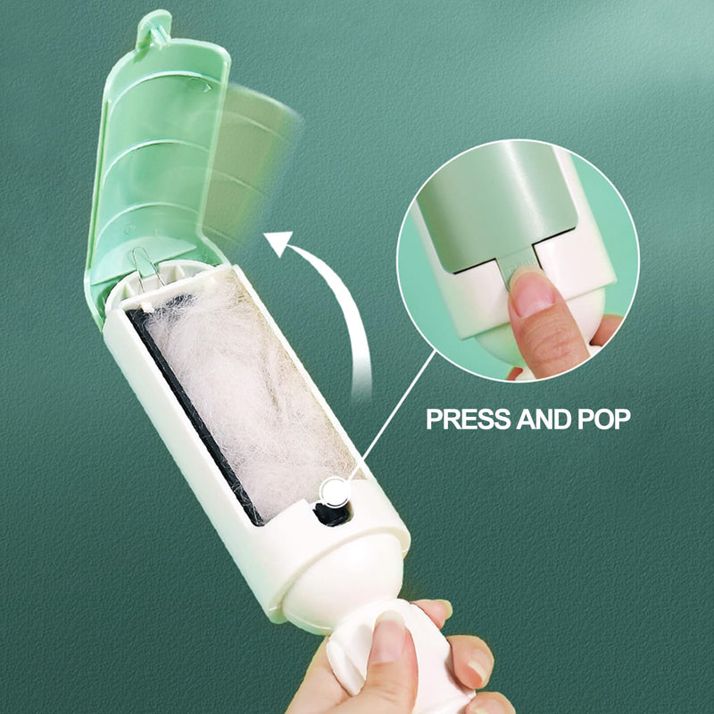 Redamancy Lint Roller, Reusable Lint Roller, Pet Hair Removal for Cat Hair and Dog Hair, for Sofa, Car, Bed, Clothes (White) - PawsPlanet Australia