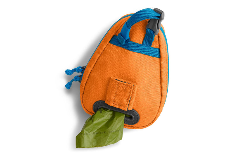 RUFFWEAR, Stash Bag Pickup Bag Dispenser for Dog Owners Orange Poppy - PawsPlanet Australia