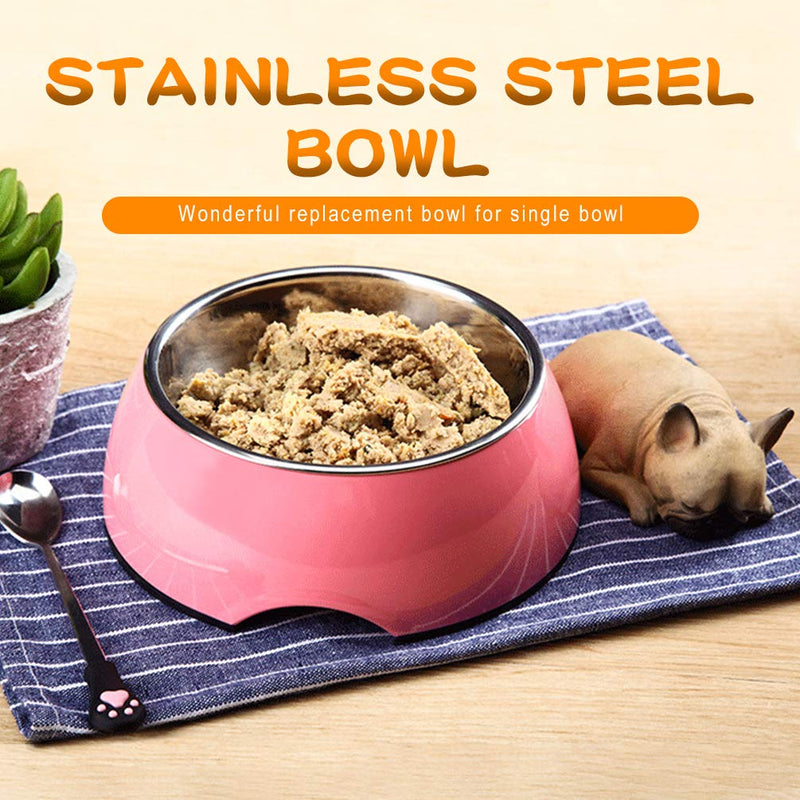 SUPER DESIGN 4 Piece Replacement Stainless Steel Bowls for Pet Feeding Station, for Dogs and Cats， 1 Cup - PawsPlanet Australia