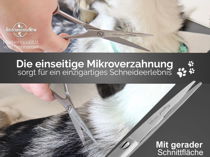 Grooming scissors dog hair scissors from Solingen hair scissors with one-sided micro-serration stainless steel 15.24 cm dog scissors with sharp cut for precise grooming for dogs and cats 6 inches - PawsPlanet Australia