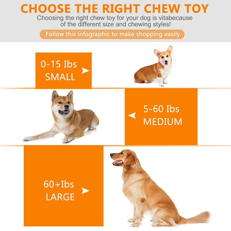 A-M Dog Chew Toys for Aggressive Chewers, Natural rubber Beef Flavored Dog Toys,Small and medium dog interactive snack toys (Red) - PawsPlanet Australia