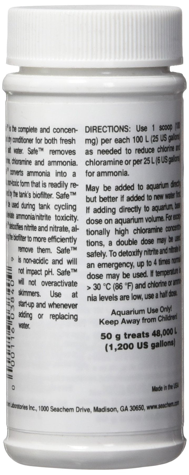 Seachem Safe Water Conditioner, 50 g Single - PawsPlanet Australia