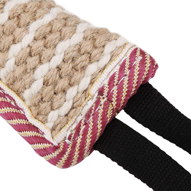 Dog Tug Toy Dog Bite Pillow Jute Bite Toy with 2 Strong Handles - Best for Tug of War, Puppy Training Interactive Play - Dog Pull Toy Durable Interactive Toys for Medium to Large Dogs style 1 - PawsPlanet Australia