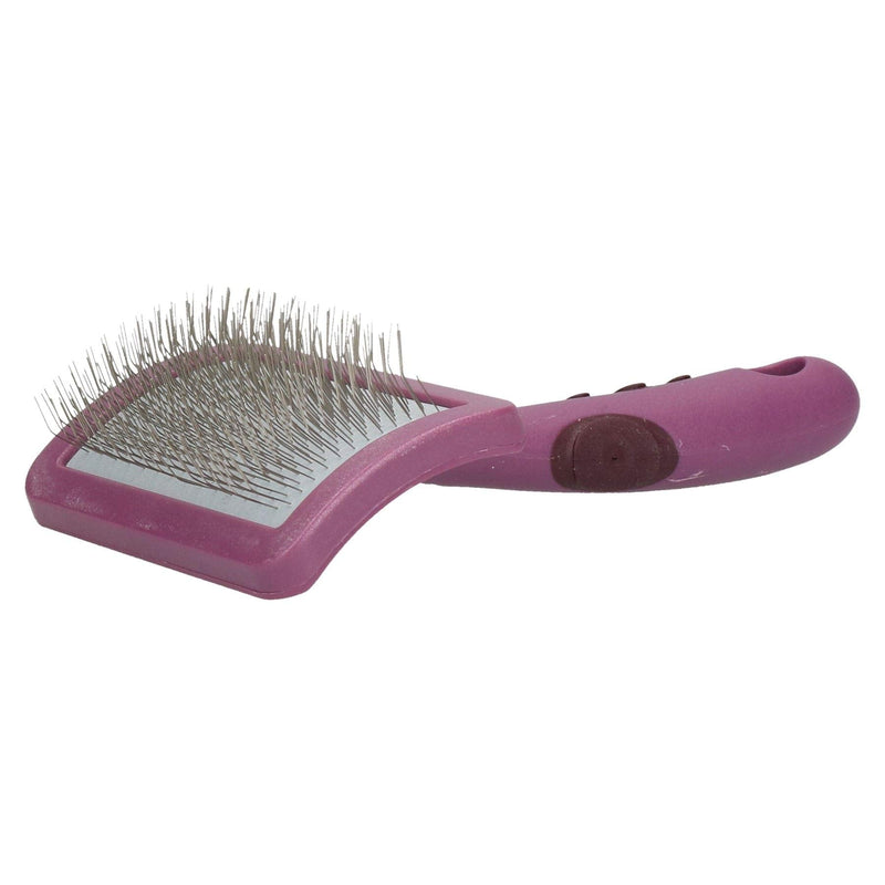 Rosewood Slicker Brush With Ergonomic Hand Grip Dog Cat Pet Grooming (Small) - PawsPlanet Australia