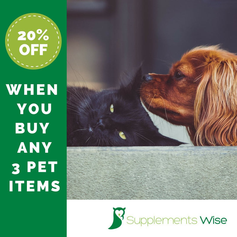 Supplements Wise Dog Calming Tablets - 120 Chicken Flavour - Reduce Anxiety and Hyperactivity - Natural Aggression and Stress Relief From Fireworks and Other Noise - Gentle Sedative for Nervous Dogs - PawsPlanet Australia