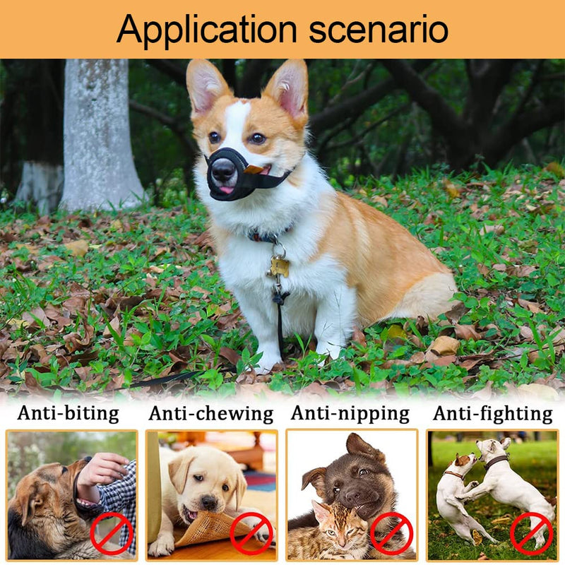Muzzle for dogs, dog muzzle nylon, safety muzzle dog, breathable muzzle, nylon muzzle, for small dogs, medium dogs, large dogs, anti-bite, anti-barking safety protection - PawsPlanet Australia