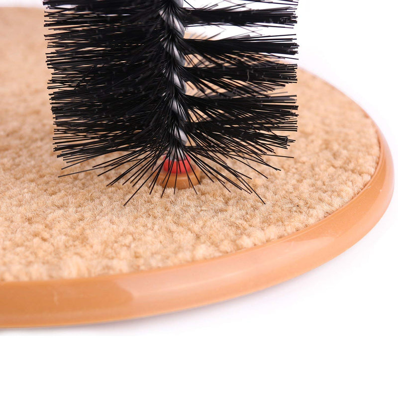 MINGZE Arch Cat Groom Self Care Cat Toy Cat Self Groomer, Massager and Cat Scratcher, Scratching Arch Kitten Massaging Pet Self Grooming Bristles Groomer Toy Perfect for Playing - PawsPlanet Australia