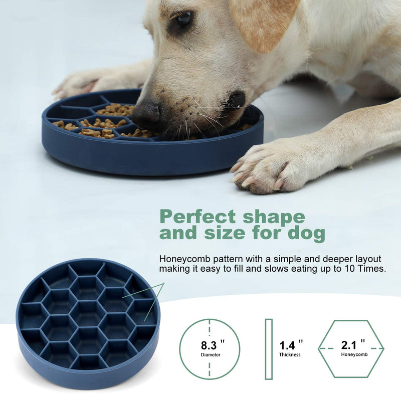 Iokheira Dog Slow Feeder Bowl, Newest Slow Eating Dog Bowl With Super Bottom Suction Cup, Safety Durable Food Bowl for Medium and Large Dogs - PawsPlanet Australia