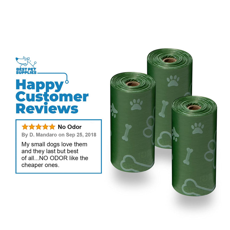 Dog Poop Bags for Waste Refuse Cleanup, Doggy Roll Replacements for Outdoor Puppy Walking and Travel, Leak Proof and Tear Resistant, Thick Plastic - Green (Unscented), 240 Bags (GP-240B) - PawsPlanet Australia