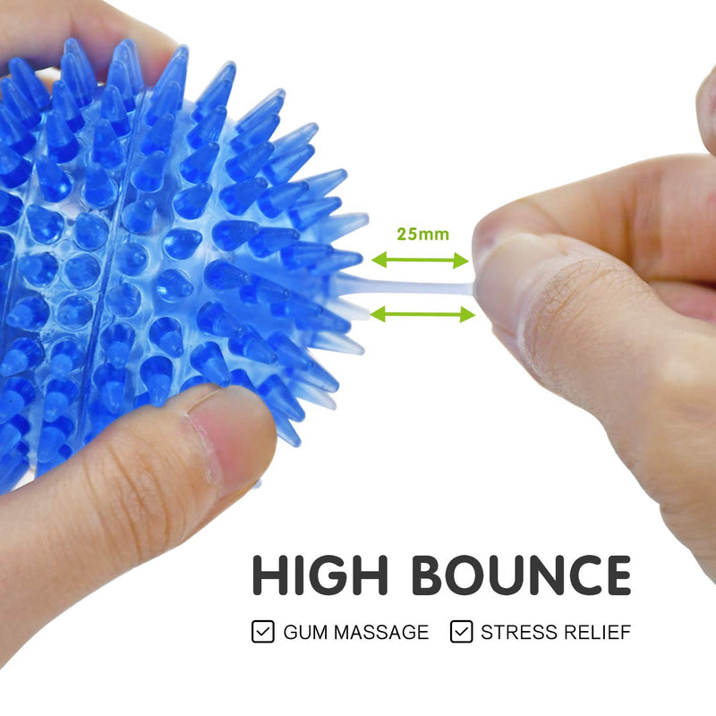 SHARLOVY Squeaky Balls for Dogs Small, Fetch Balls for Dogs Rubber 6 Pack Bright Colors TPR Puppy Toys Dog Toy Balls Dog Squeaky Toys Spike Ball Dog Chew Toys for Small set of 3 multi - PawsPlanet Australia