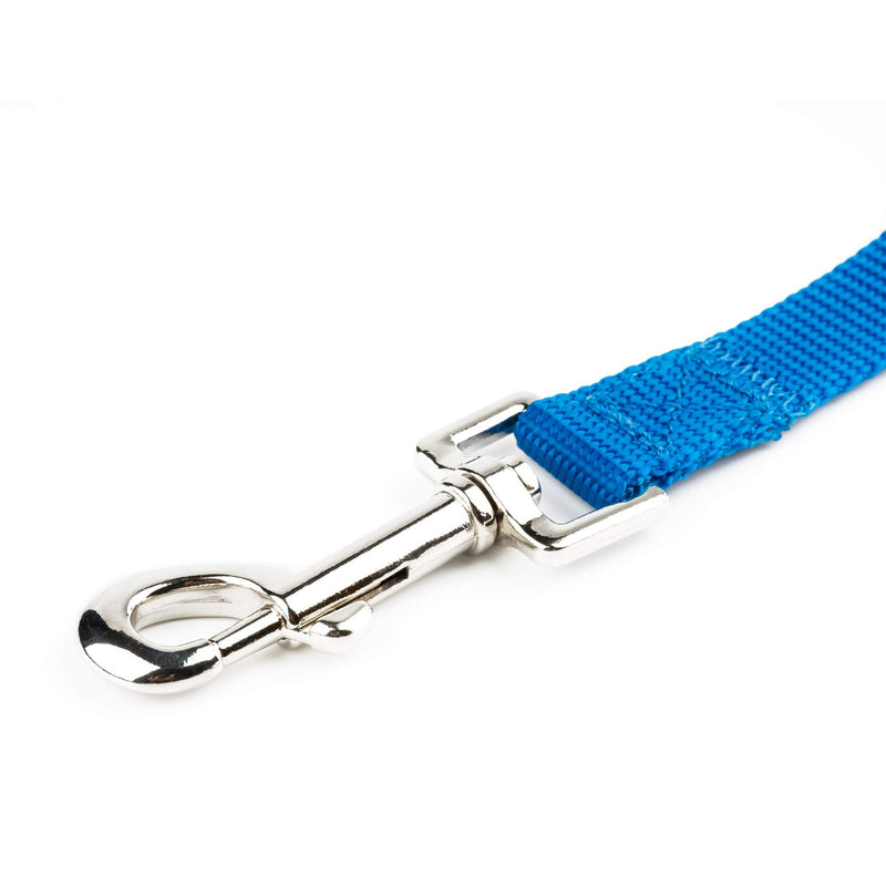 YUDOTE Nylon Dog Leads,Easy to Clean,Soft Lightweight Leash for Daily Walk with Puppies and Small Breeds, 1.5cm Wide 120cm Long, Blue 120x1.5 cm (Pack of 1) - PawsPlanet Australia