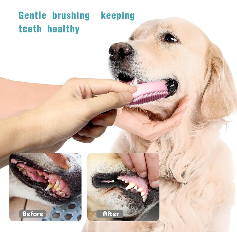 High-quality dog toothbrushes for effective dental care and tartar removal for small dogs. Ideal for bad breath and for regular teeth cleaning. 6 pieces per pack. - PawsPlanet Australia