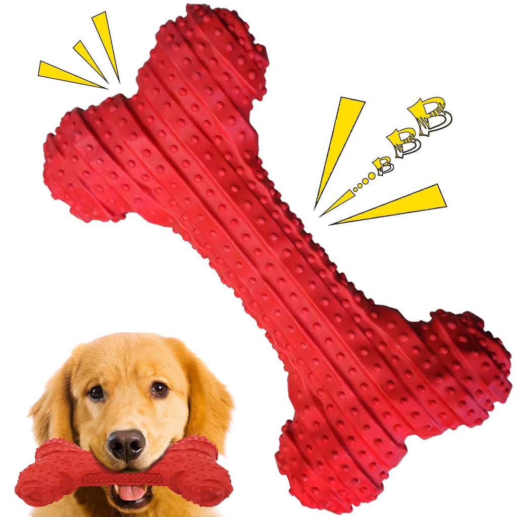 Tough Dog Toys for Aggressive Chewers Large Breed,Dog Squeaky Toys,Durable Dog Toy for Aggressive Chewer,Indestructible Dog Toys Dog Bone Chew Toys for Large Medium Bread Bone-squeaky - PawsPlanet Australia