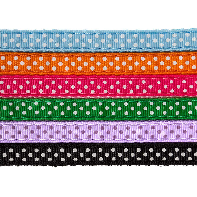 [Australia] - PUPTECK Breakaway Cat Collar - 6 pcs Spots Adjustable Collars with Bell Fit Kitty Puppy 