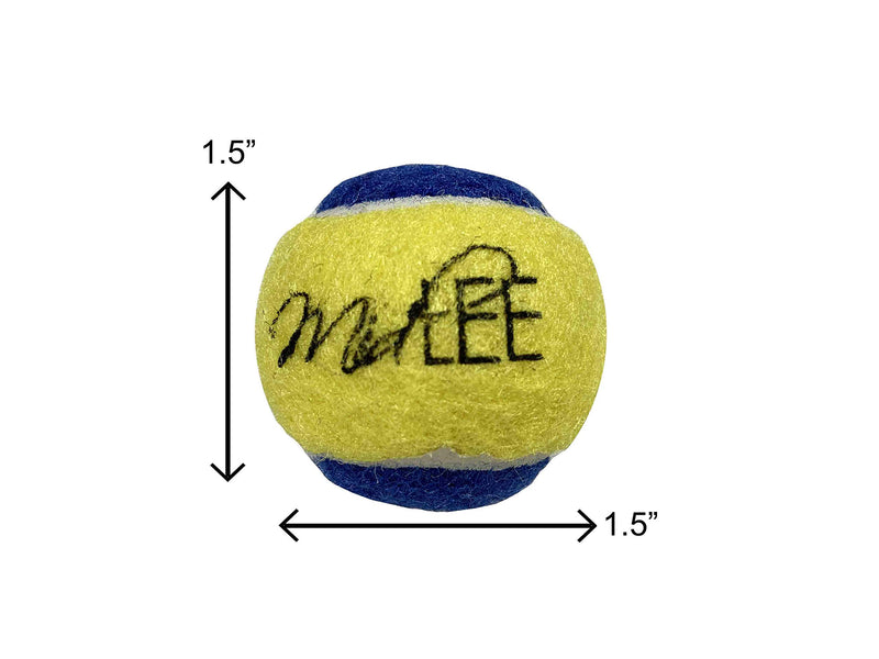 [Australia] - Midlee X-Small Dog Tennis Balls 1.5" Pack of 12 Blue/Yellow 1.5 inch 