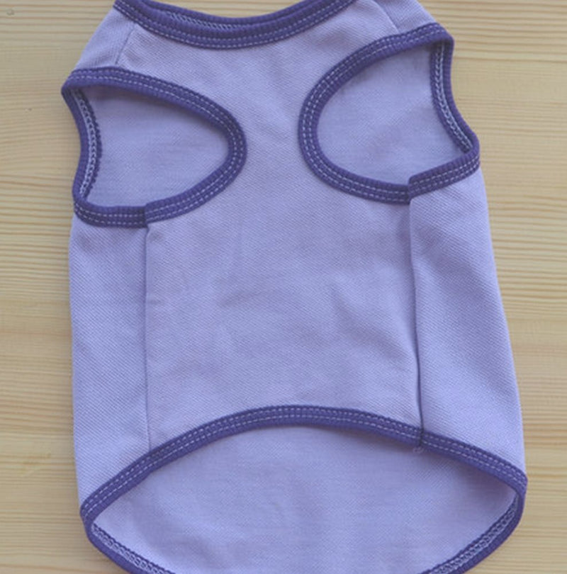 [Australia] - Birthday Girl Print Vest T-Shirt Tank Top for Pet Puppy Summer Clothes for Small Dogs S Purple 