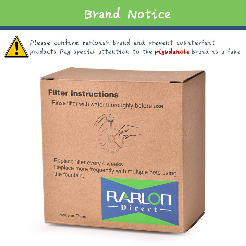 [Australia] - Rarloner Cat Fountain Filters,8 Pack Pet Fountain Filters for 1.6L Cat Water Fountain Filling with Activated Carbon,Pet Water Fountain Replacement Filters,Cat Water Fountain Filters 