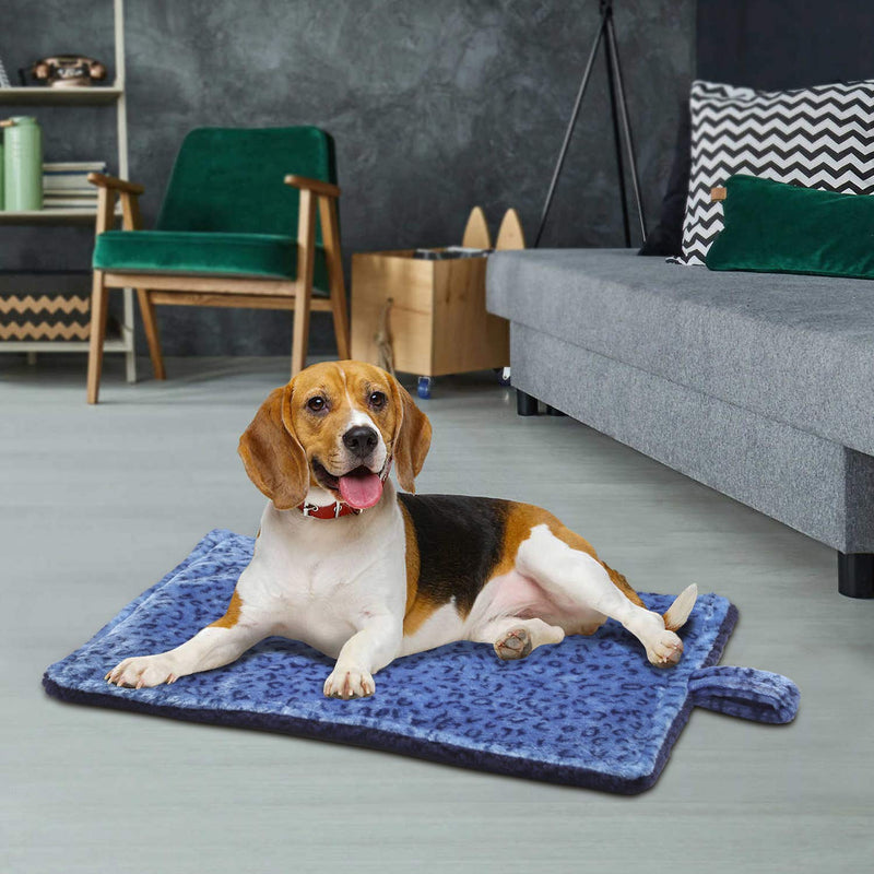 MARUNDA Self-Warming Cat Bed,Self Heating Cat Pad, Thermal Cat and Dog Warming Bed Mat. L- 23" * 30" Blue - PawsPlanet Australia