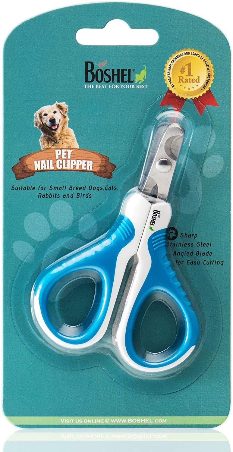 BOSHEL Cat Nail Clipper – Razor-Sharp, Angled & Safe Cat Nail Trimmers – Comfy Ergonomic Non-Slip Handle Pet Nail Clippers - Cat Claw Trimmers for Small Dogs and Cats - Light Weight Cat Nail Cutter - PawsPlanet Australia