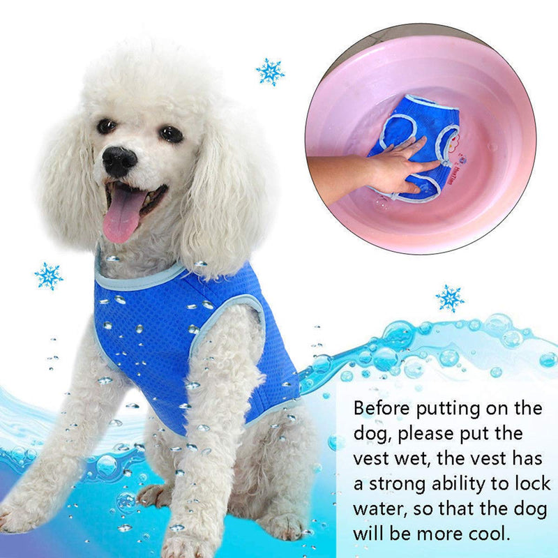 Pet Cooling Vest Cool Down Vest for Summer,Ice Vest for Small Medium and Large Dogs (XS) XS - PawsPlanet Australia