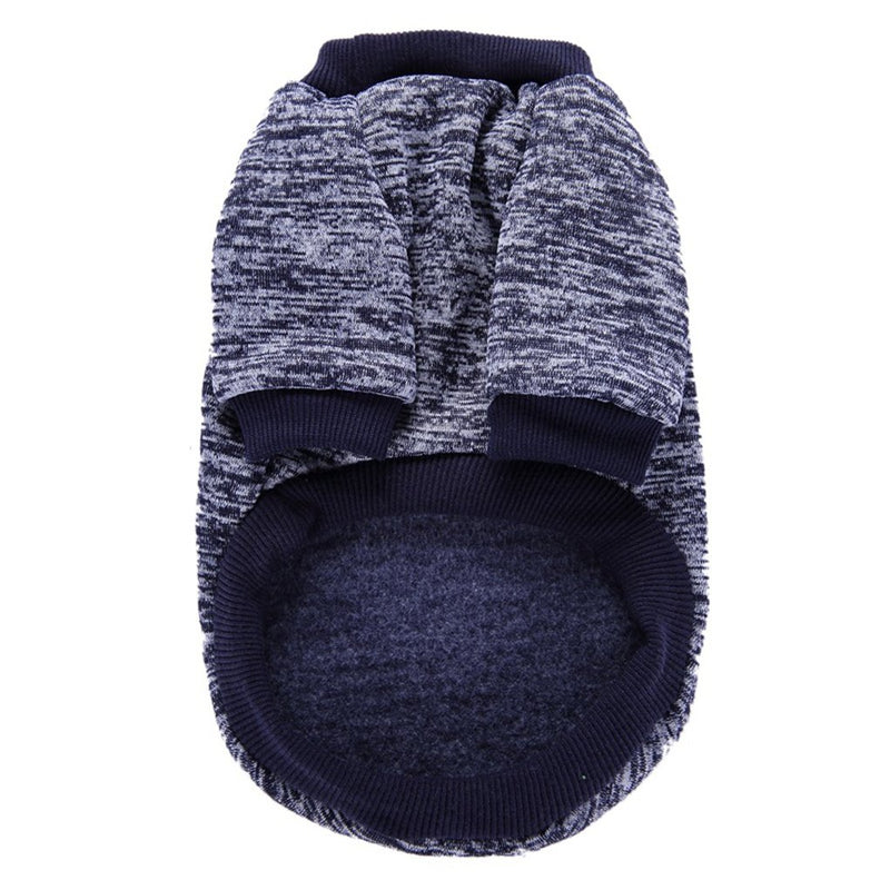 [Australia] - Fashion Focus On Pet Dog Clothes Knitwear Dog Sweater Soft Thickening Warm Pup Dogs Shirt Winter Puppy Sweater for Dogs Small Navy blue 