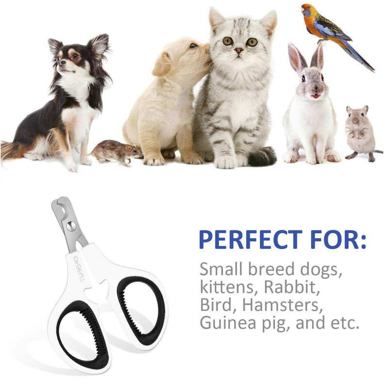 OneCut Pet Nail Clippers, Update Version Cat & Kitten Claw Nail Clippers for Trimming, Professional Pet Nail Clippers Best for a Cat, Puppy,Rabbit, Kitten & Small Dog,Sharp & Safe Black - PawsPlanet Australia