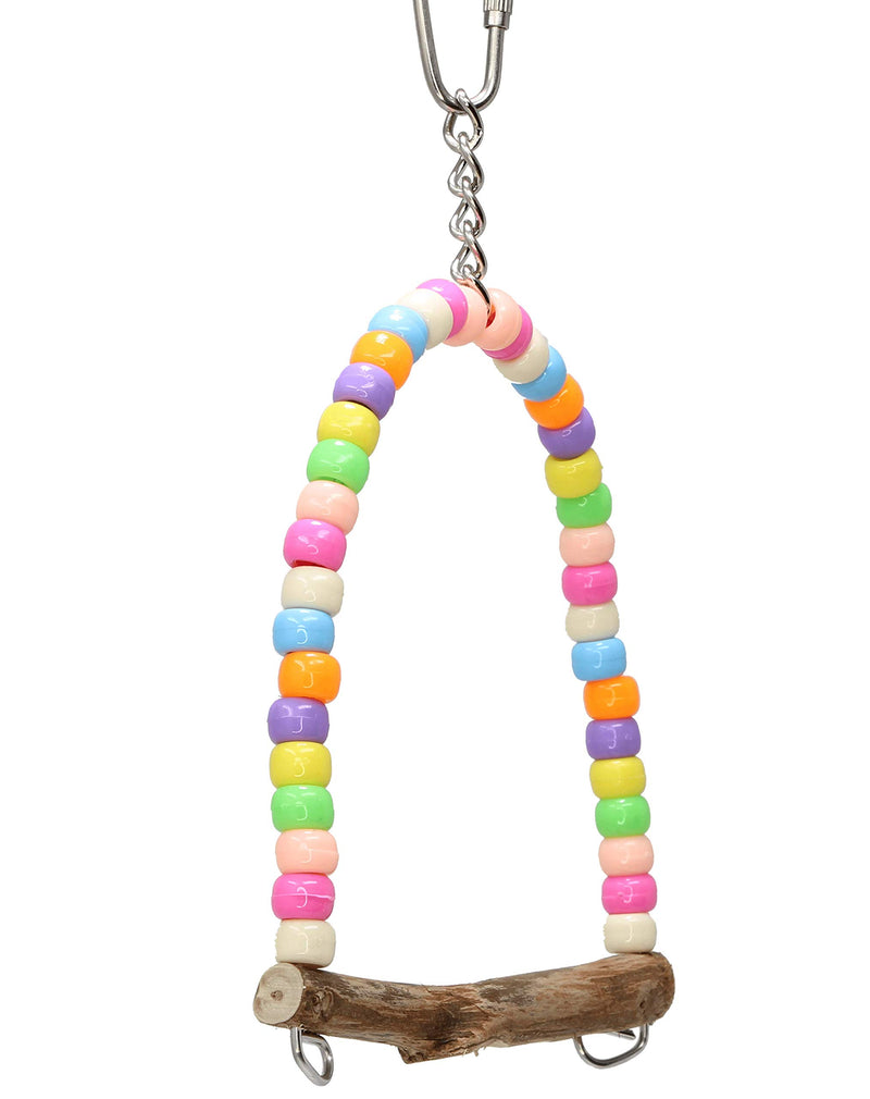 Bonka Bird Toys 940 Tiny Pastel Swing Parrot Bird Toy Finch Parrotlet Cages Parrot Cage Parakeet Cockatiel Budgie Perch - PawsPlanet Australia