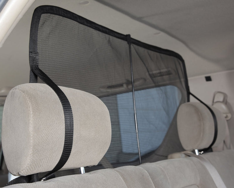 [Australia] - PetSafe Happy Ride Cargo Area Dog Barrier - See-through Durable Mesh Material - Fits Most Cars, Minivans and SUVs - Keep Pets in the Back - Easy to Store in Vehicles 