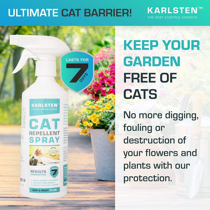 Karlsten Cat Repellent Anti Fouling spray , Natural Humane Cat Deterrent Citronella 500 ML - PawsPlanet Australia