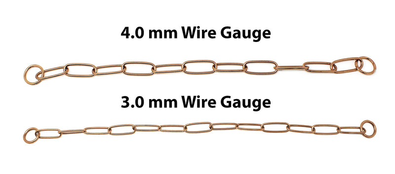 Herm Sprenger Curogan Long Link Fur Saver Dog Training Collar Hypoallergenic Nickel Free No-Pull Slip Chain for Small Medium Large Dogs for Easy Control Made in Germany 23in (59cm) x 4mm - PawsPlanet Australia