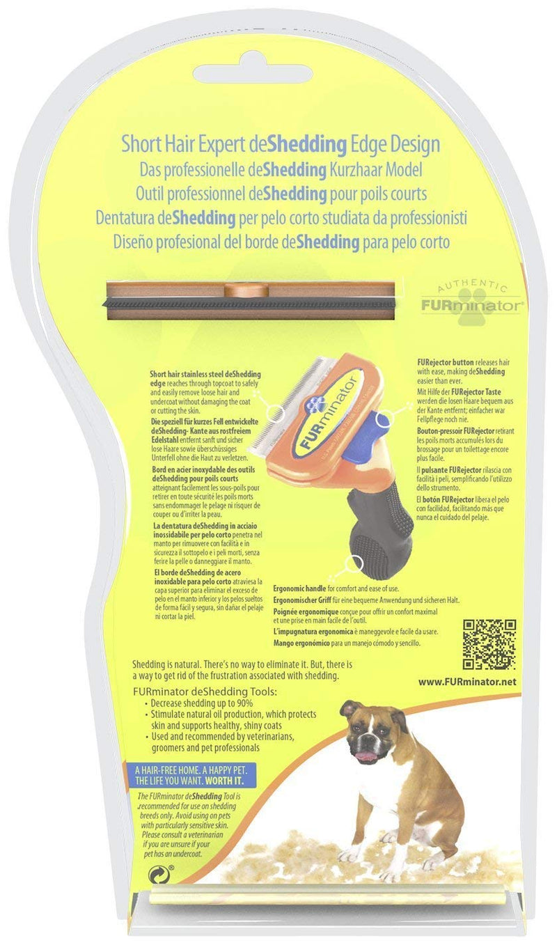 FURminator De-Shedding Tool for Dogs orange, Medium Dogs - PawsPlanet Australia