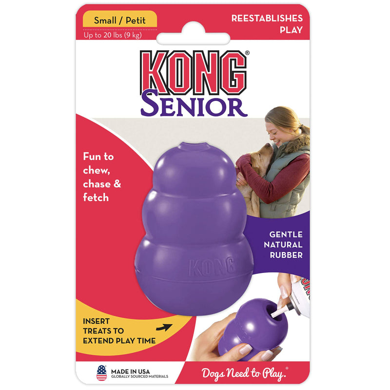 [Australia] - KONG Senior KONG Dog Toy, Purple Small Standard Packaging 