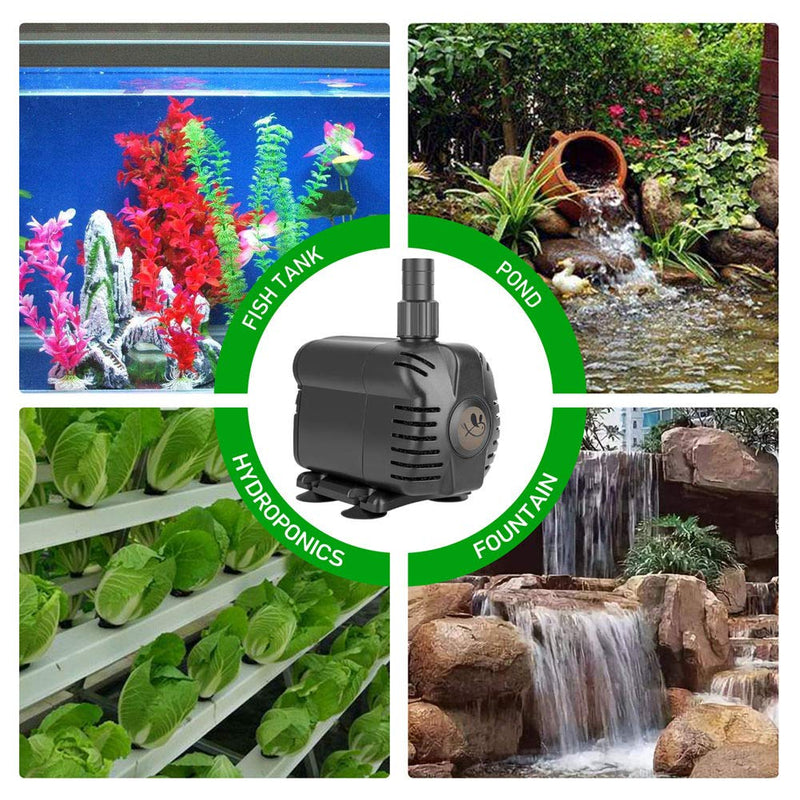 [Australia] - AquaMiracle 230-1160 GPH Submersible Water Pump for Aquarium, Fountain Pump, Fish Tank Pump, Pond Pump, Waterfall Pump, Statuary Pump, Water Feature Pump, hydroponics Pump 230GPH (900LPH) 