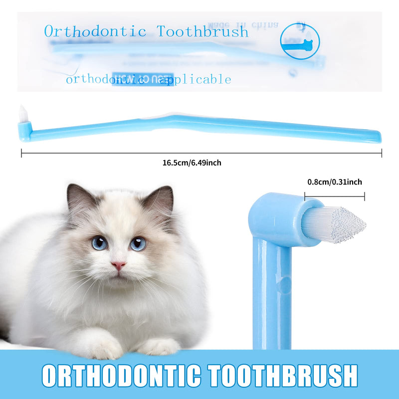 4 PCS Toothbrushes for Dogs Soft Bristles Pet Toothbrushes Durable Cat Toothbrush Dental Care Set for Dogs Puppy Toothbrush for Removing Food Residue Dog Teeth Cleaning Set - PawsPlanet Australia