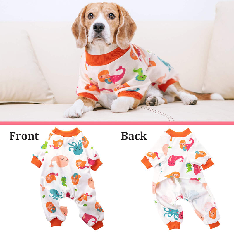 4 Pieces Puppy Dog Onesies Pet Dog Soft Pajamas Cute Pet Clothes Dog Jumpsuit Puppy Bodysuits for Pet Dog Cat Christmas, 4 Styles Assorted Animals Small - PawsPlanet Australia
