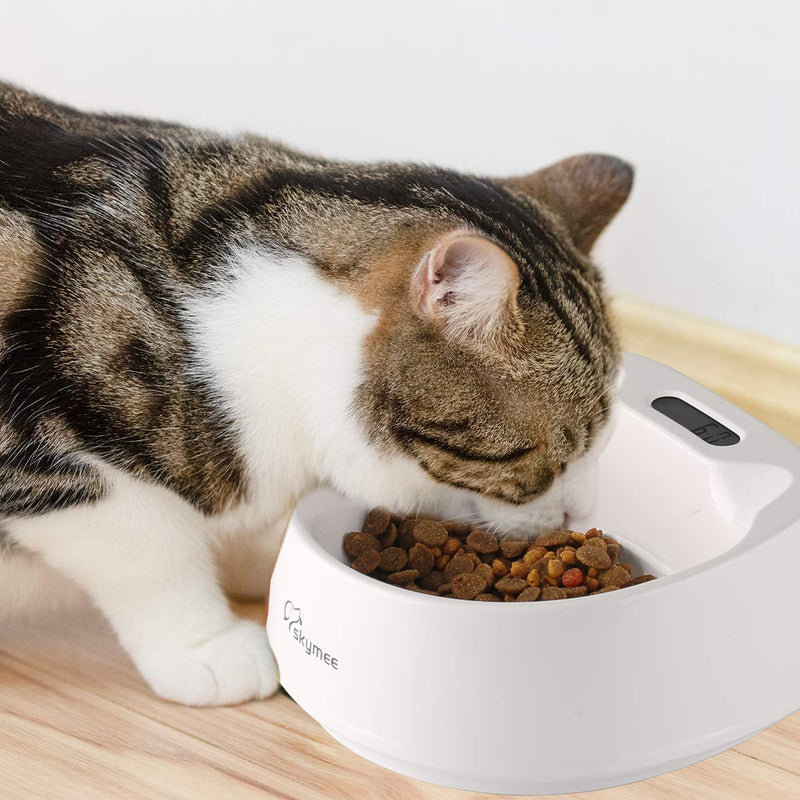 [Australia] - SKYMEE Smart Digital Feeding Pet Bowl Accurate Weight with LCD Display Waterproof for Dog Cat Food Water Washable Feeder 