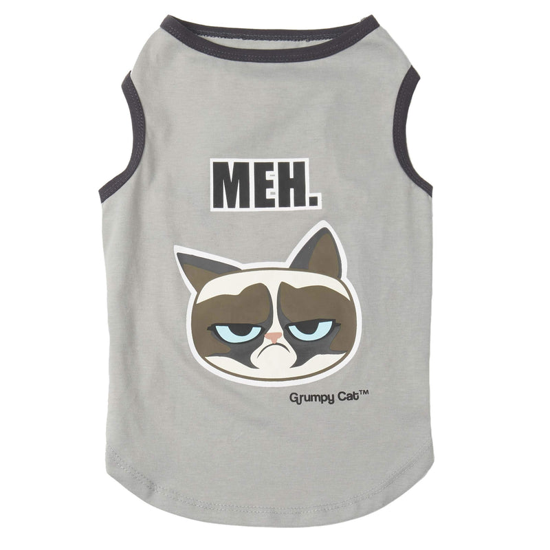 [Australia] - Grumpy Cat by PetRageous Designs Meh. Tee, Gray XSmall 