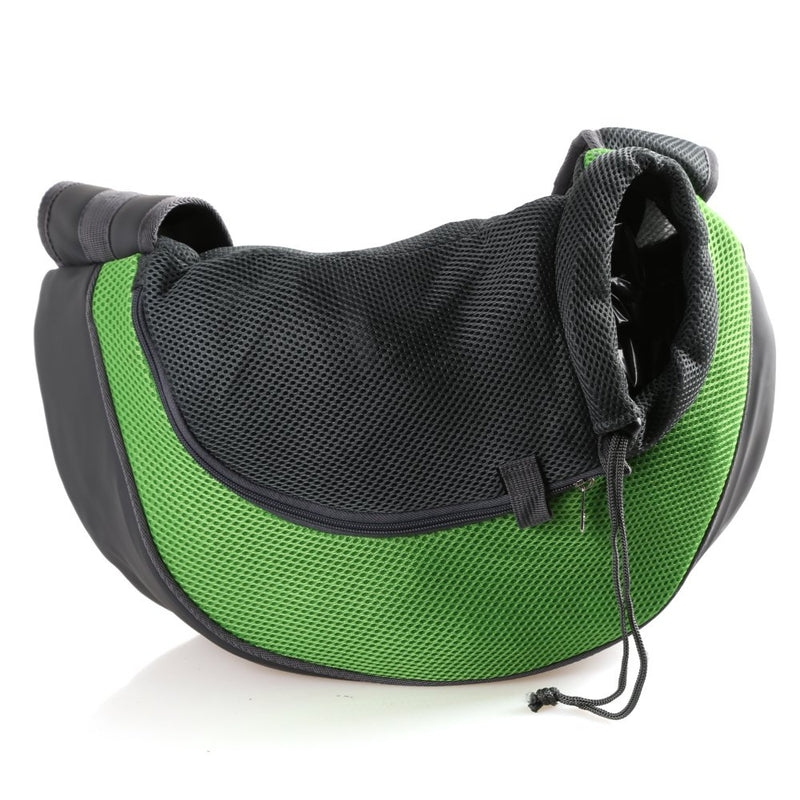 [Australia] - RC GearPro Breathable Dog Carrier Bag Outdoor Travel Pet Puppy Cat Single Shoulder Sling Bag S green 