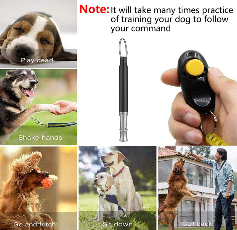 Dogs Whistle To Stop Barking Silent Control Recall Dog Training Clicker Adjustable Pitch Ultrasonic Dogs Training Kit with Lanyard For Puppy Small Medium And Large Breed Dog Professional Tool(3 Pack) - PawsPlanet Australia