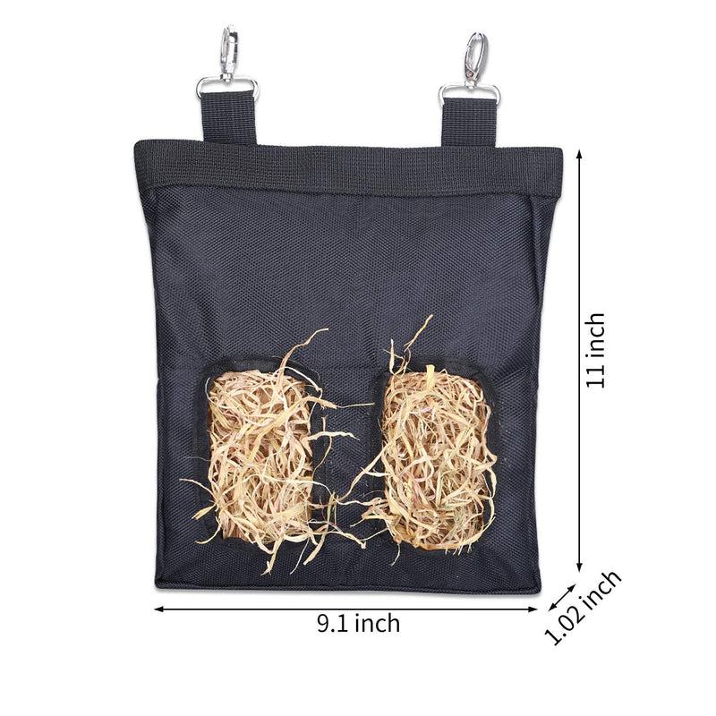 Guinea Pig Rabbit Hay Bag Feeder Racks - 2 Openings, 23x28x2.6cm S:23 X 28 X 2.6 cm - PawsPlanet Australia