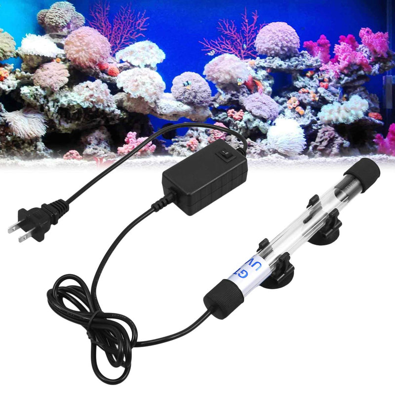 NICERIO Fish Tank Light LED Aquarium Light Aquarium Submersible UV Sterilizer Lamp Underwater Submersible LED Light 110V 9W- US Plug - PawsPlanet Australia